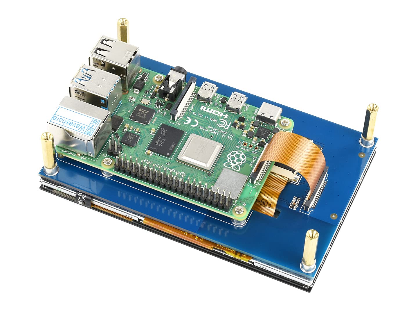 Amazon.co.jp: TOP1 Raspberry Pi用の5インチ静電容量式タッチ